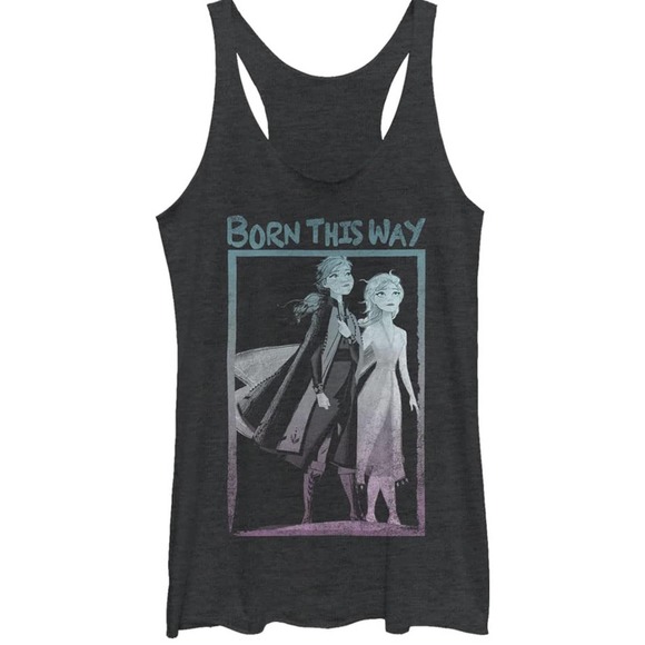 Disney Frozen Two Born This Way Women's Racerback Tank Top Sz M - Picture 1 of 3